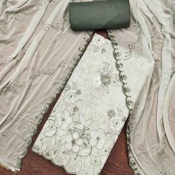 Blissta Printed Unstitched Dress Material-picture-8