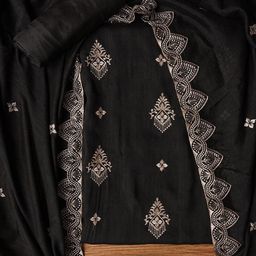 SHADOW & SAINING Floral Embellished Unstitched Dress Material-image-74
