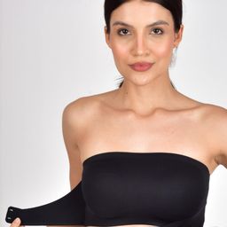 Tomkot Strapless Front-Closure Bandeau Bra Non Padded tube Bra for Women-27