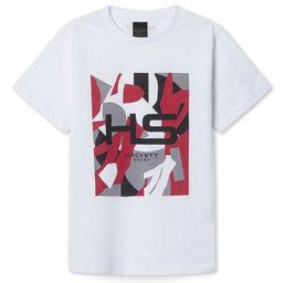 HACKETT LONDON Boys Graphic Printed Round Neck Cotton T-shirt-image-57