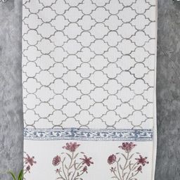 Texstylers White 1 Printed Cotton 300 GSM Bath Towel-picture-27