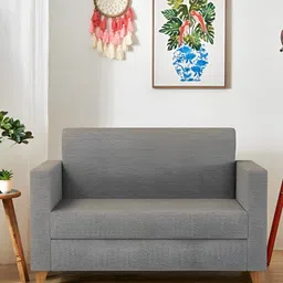 Chumbak Modern Loveseat Bangalore Grey Two Seater Couch-image-36