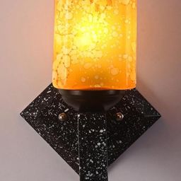SOMIL Yellow Glass Cylinder Printed Wall Lamps-image-69