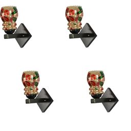 1ST TIME Set Of 4 Multicoloured Glass Wall Lamp-picture-25