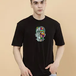 KAIDO Graphic Printed Drop-Shoulder Sleeves Oversized Cotton T-shirt-picture-4