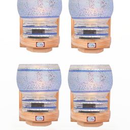 SOMIL Blue Glass Cylinder Printed Wall Lamps-image-129