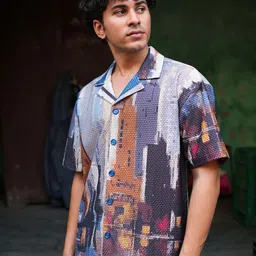 Big Bunny Men Custom Opaque Casual Shirt-image-55