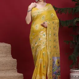 Sangria Ethnic Motifs Banarasi Fastive Saree-picture-14