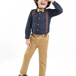 Mark & Mia Boys Printed Shirt with Trousers-41