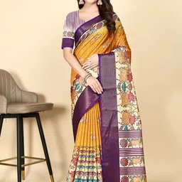 J 6 DESIGNER Ethnic Motifs Silk Cotton Handloom Saree-picture-11