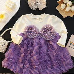 YK Girls Ruffled Fit & Flare Dress-image-30