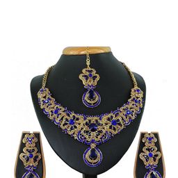 VATSALYA creation Women Blue Jewellery Set-image-53
