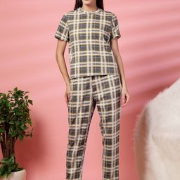 ETC Women Checked Night suit-picture-21