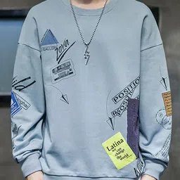 StyleCast x Revolte Men Typography Printed Pullover Sweatshirt-picture-18
