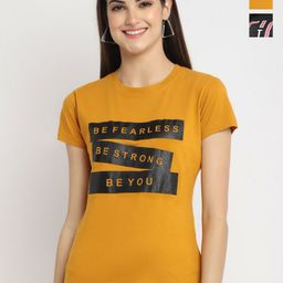 Dreambe Women Typography Printed T-shirt-picture-30