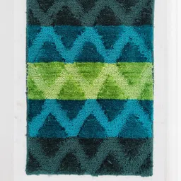 CROWN MATTINGS Green 1400 GSM Microfibre Bath Rugs-picture-26