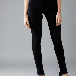 DOLCE CRUDO Women Slim Fit High-Rise Stretchable Jeans-image-74