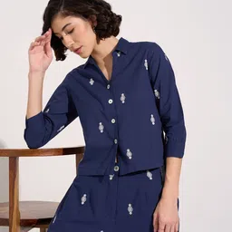 AKKRITI BY PANTALOONS Cotton Shirt Style Top-image-23