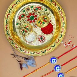 Anouk Set Of 3 Evil Eye Rakhi Card & Kumkum-19