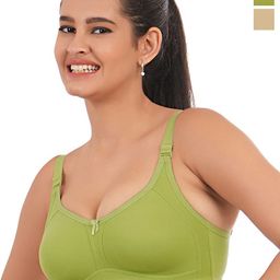 elina Women Pack of 2 Full Coverage Cotton T-shirt Bras-image-51