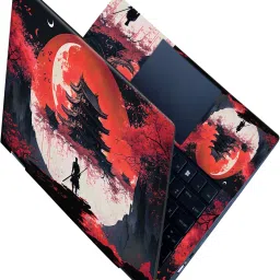 Flipkart SmartBuy _All Panle_Samurai in front of red moon Vinyl Laptop Decal 15.6-picture-3