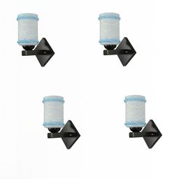 1ST TIME Blue & White Glass Traditional Cylinder Shaped Wall Lamp-picture-19