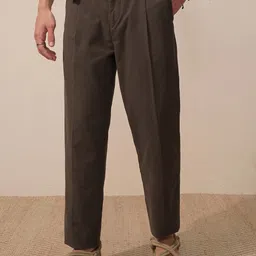 HIGHLANDER Men Solid Relaxed Fit Mid-Rise Casual Regular Trouser-picture-47