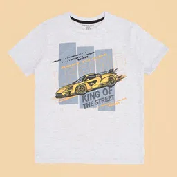Pantaloons Junior Boys Graphic Printed Round Neck Cotton T-shirt-image-40