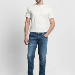 Mufti Men Skinny Fit Mid-Rise Light Fade Stretchable Jeans-image-94