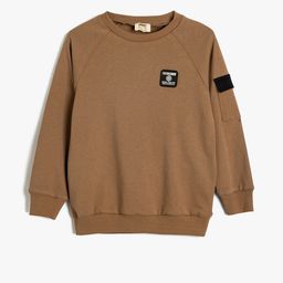 Koton Boys Solid Round Neck Pure Cotton Sweatshirt-picture-17
