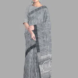 The Chennai Silks Linen Blend Saree-image-26