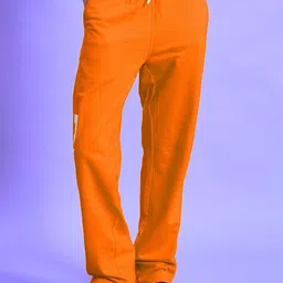 WEARDUDS Women Self-Design Cotton Mid-Rise Relaxed Fit Track Pant-image-77