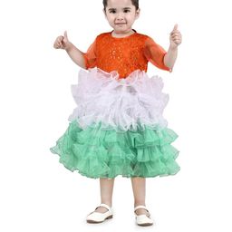 Smuktar garments Girls Embellished Net Fit & Flare Dress-53