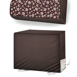 The Furnishing Tree Brown Printed Air Conditioner Cover-31