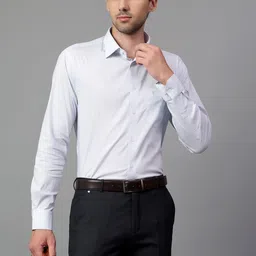 Cantabil Men Spread Collar Checked Formal Shirt-image-89