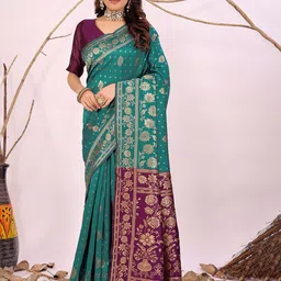Florence Woven Design Zari Kanjeevaram Saree-picture-9