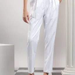 Stylecast X Kotty Women Relaxed High-Rise Relaxed Fit Pleated Trousers-image-89