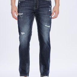 COLOR HUNT Men Comfort Regular Fit Mid-Rise Mildly Distressed Light Fade Jeans-image-55