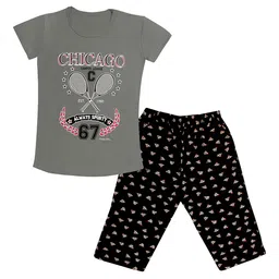 Tee Weavers Girls Printed Night suit-image-21