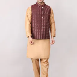 Voniry Men Ethnic Motifs Regular Kurta with Pyjamas-58