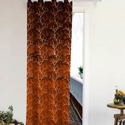 THE CONVERSION Brown Room Darkening Long Door Curtain-image-40