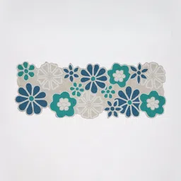 Exotic India Handmade Table Runner With Glass Beaded Work Flowers-17