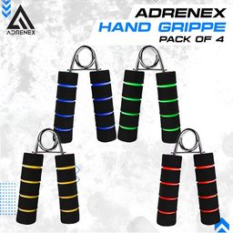 ADRENEX Set Of 4 Non-Slip & Anti-Skid Hand Grippers-4