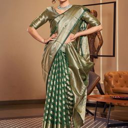 Mitera Woven Design Zari Organza Banarasi Saree-39