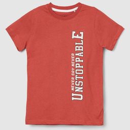 max Boys Typography Printed Round Neck Cotton T-shirt-image-32