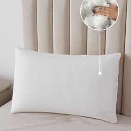 SleepyCat White Set of 2 Fibre Filled Cotton Sleep Pillow-50