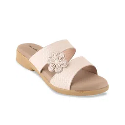 Mast & Harbour Women Textured Open Toe Flats-picture-49