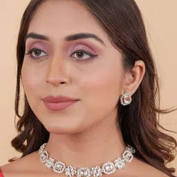 Anouk Gold-Plated Stone Studded Jewellery Set-image-32