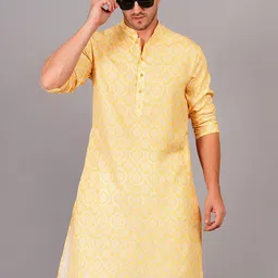 SG LEMAN Ethnic Motifs Printed Mandarin Collar Kurta-picture-18