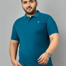 Zigo Plus Size Polo Collar Short Sleeves Casual T-shirt-picture-6